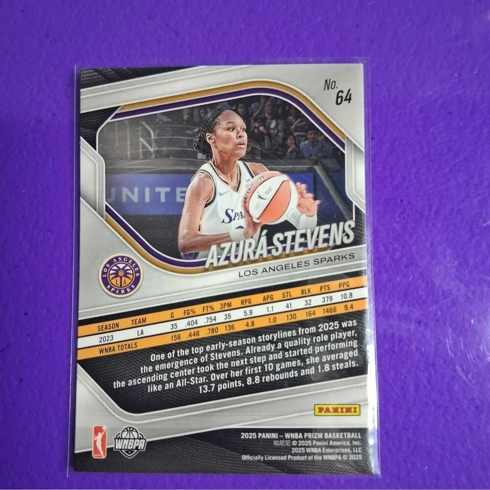 2025 Panini Prizm WNBA - Azura Stevens #64